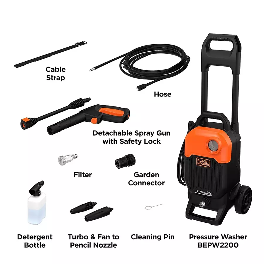 HIDROLAVADORA 2000W 150BAR BLACK+DECKER - imagen 3