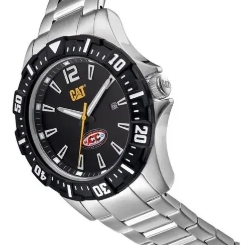 Reloj Pulsera Analogico Negro Malla Ac. Inox *Actc* - imagen 2