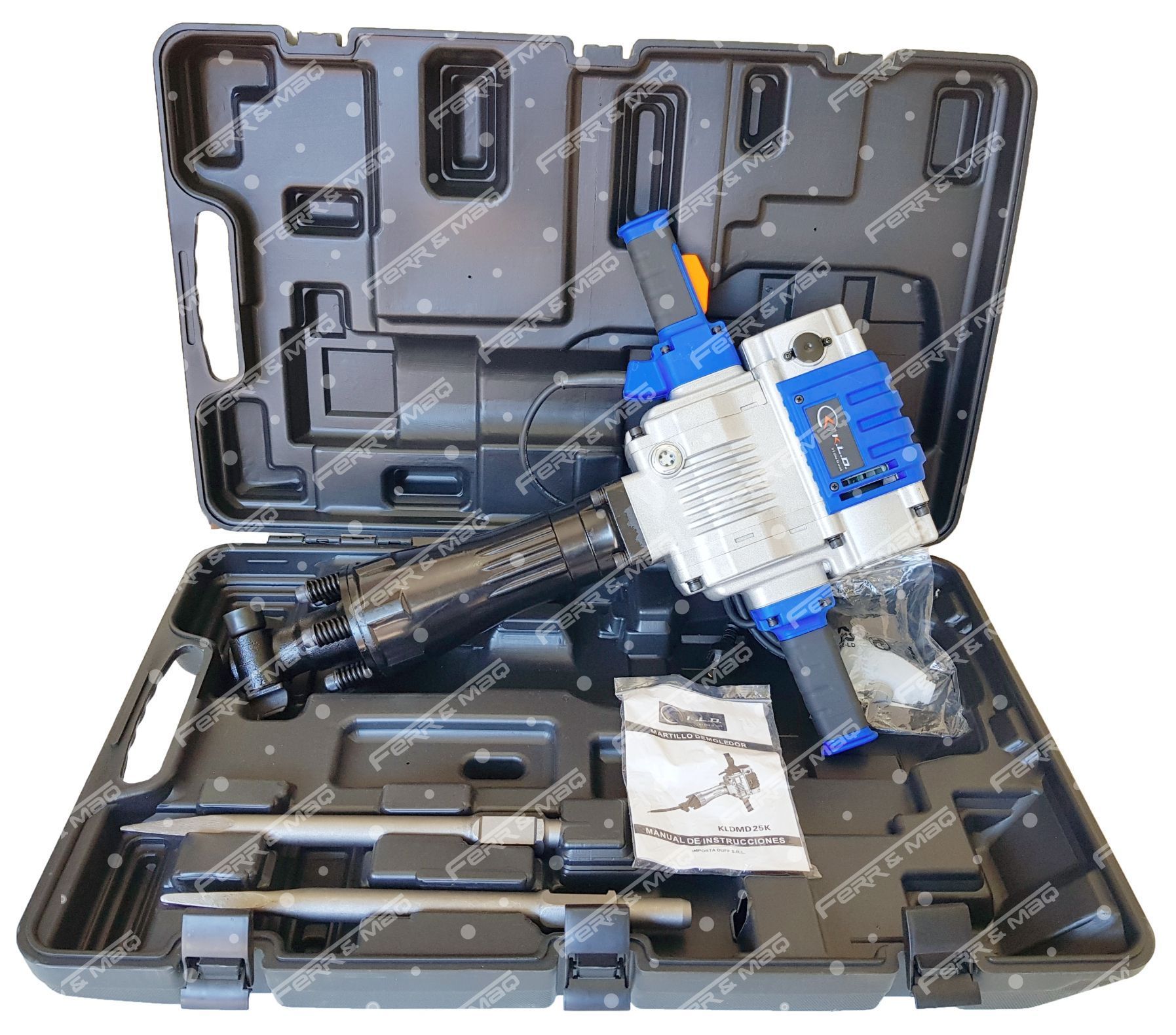 Martillo Demoledor SDS HEX 28 2100W 1650bpm 85j+Maleta+Accesorios - imagen 3