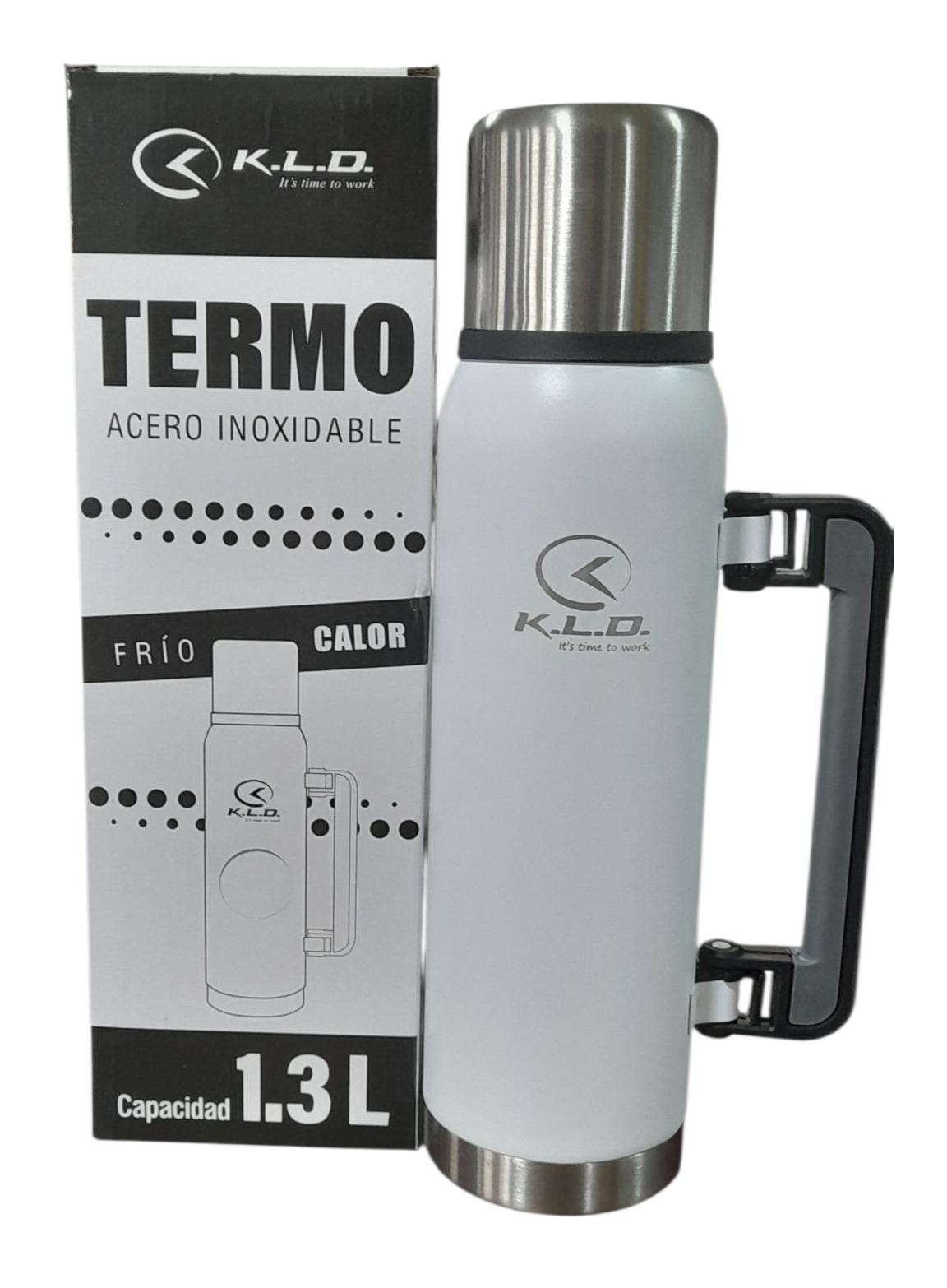 Termo 1.3 LTS Acero Inoxidable Blanco - imagen 3