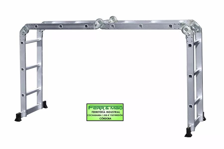 Escalera Aluminio Articulada 4x4 Linea Economica - imagen 3