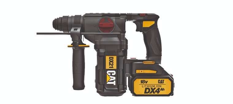 Rotomartillo a Bateria 18V 2.2j 5 Func c/Carg.2bat y Maletin Brushless - imagen 3