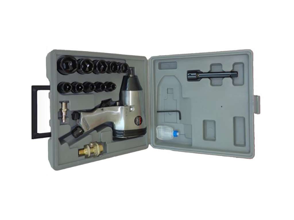 Llave Impacto Neumatico E.1/2 + Kit 16 Accesorios