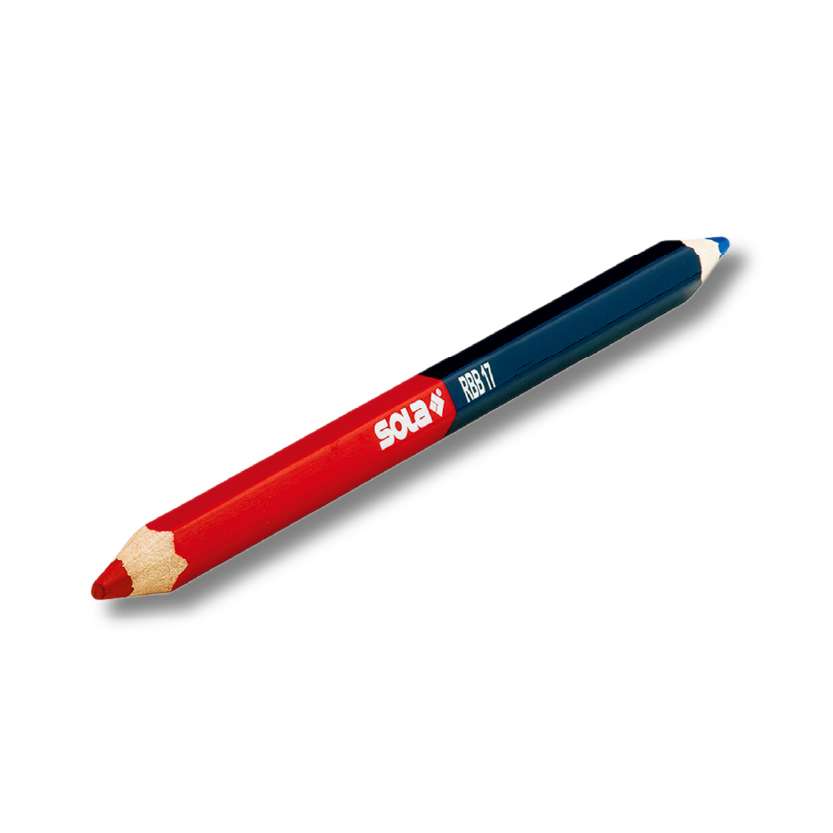 LAPIZ BICOLOR ROJO - AZUL RBB 17 (LARGO 17cm)