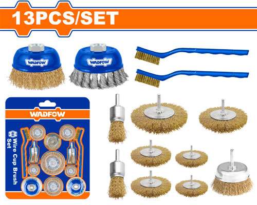 JGO CEPILLOS DE ALAMBRE 13 PZS