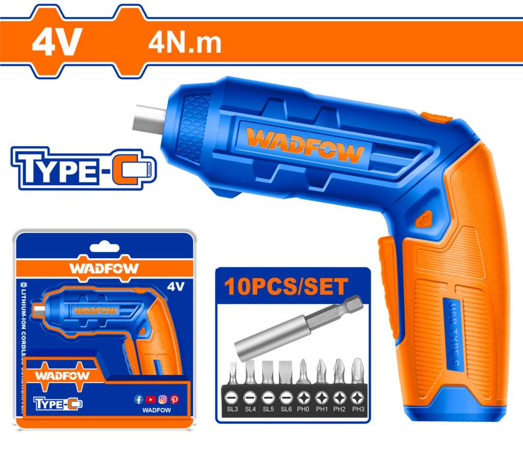 ATORNILLADOR INALAMBRICO 4V 4Nm 240 RPM