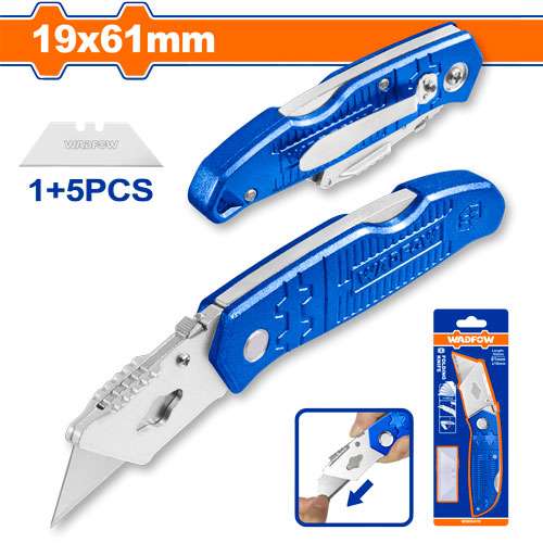 CUTTER METALICO PLEGABLE 19 x 61 MM - imagen 2