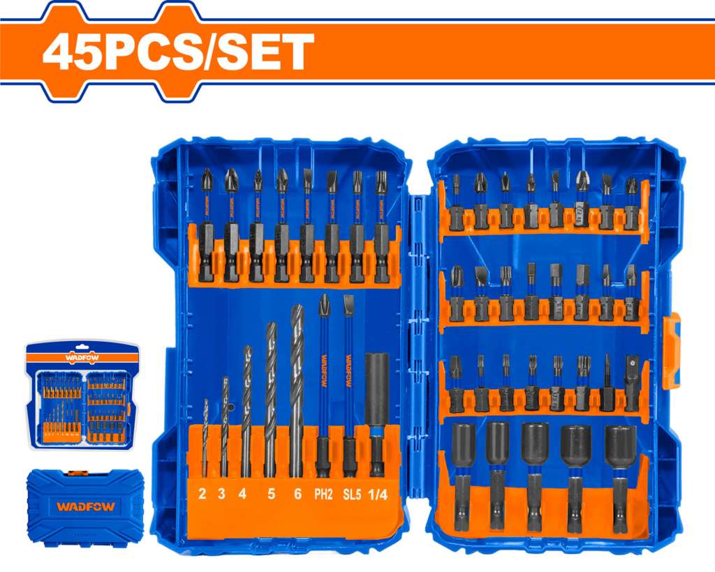 SET PUNTAS PARA DESTORNILLADOR 45 PZS